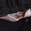 Elegant Blushing Pink Pearl Womens Sandals 2020 Leather Lace Flower Prom 4 cm Stiletto Heels Pointed Toe Sandals