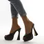 Chic / Belle Noire Club de carnaval Sandales Femme 2021 13 cm Talons Épais Peep Toes / Bout Ouvert Sandales Talons Hauts