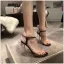 Schlicht Sexy Schwarz Strassenmode Sandalen Damen 2020 Knöchelriemen 9 cm Thick Heels Peeptoes Sandaletten