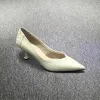 Modest / Simple Sage Green Casual Pumps 2020 6 cm Stiletto Heels Pointed Toe Pumps