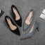 Chic / Belle Noire Bureau OL Daim Escarpins 2020 6 cm Talons Aiguilles À Bout Pointu Escarpins