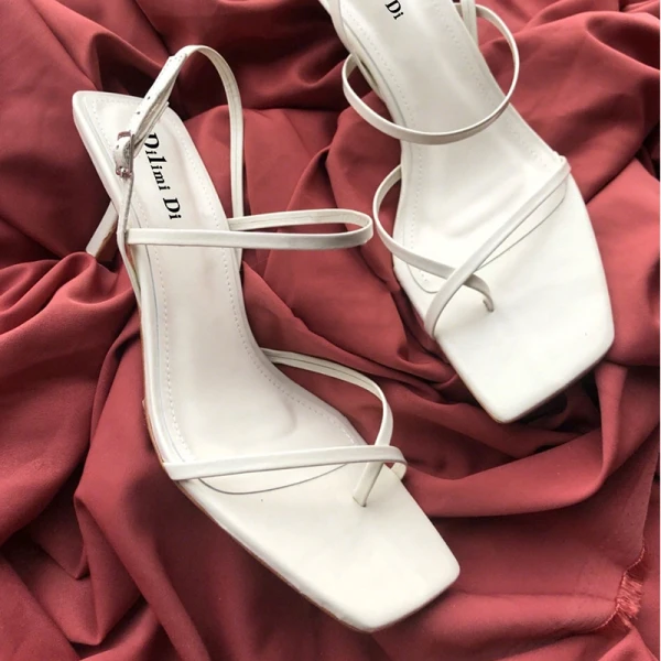 Sexy Black Street Wear Womens Sandals 2020 Ankle Strap 6 cm Stiletto Heels Open / Peep Toe Sandals