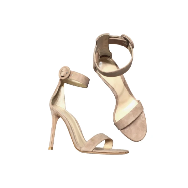 Modest / Simple Street Wear Suede Black Womens Sandals 2020 Ankle Strap 10 cm Stiletto Heels Open / Peep Toe Sandals