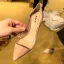 Chic / Belle Beige Cocktail Escarpins 2020 9 cm Talons Aiguilles À Bout Pointu Escarpins