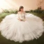 Modest / Simple Ivory Wedding Dresses 2018 A-Line / Princess Appliques Lace Scoop Neck Backless Long Sleeve Floor-Length / Long Wedding