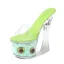 Chic / Beautiful White Summer Outdoor / Garden Crystal Womens Sandals 2020 17 cm Thick Heels Open / Peep Toe Sandals