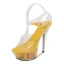 Transparent Sexy Rave Club Womens Sandals 2020 Ankle Strap 14 cm Stiletto Heels Open / Peep Toe Sandals