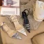 Transparent Sexy Ivory Evening Party Womens Sandals 2020 Rhinestone Ankle Strap 8 cm Stiletto Heels Pointed Toe Sandals