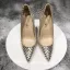 Scintillantes Doré Soirée Tresser Escarpins 2020 Paillettes 12 cm Talons Aiguilles À Bout Pointu Escarpins