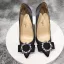 Chic / Beautiful Black Office OL Pumps 2020 Rhinestone Bow 12 cm Stiletto Heels Pointed Toe Pumps