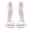 Sexy Schwarz Cocktail Feder Sandalen Damen 2020 Knöchelriemen 10 cm Stilettos Peeptoes Sandaletten