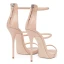 Sexy Nude Cocktail Party Womens Sandals 2020 Ankle Strap 11 cm Stiletto Heels Open / Peep Toe Sandals