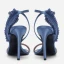 Chic / Beautiful Ocean Blue Cocktail Party Womens Sandals 2020 Leather Ankle Strap 9 cm Stiletto Heels Open / Peep Toe Sandals