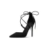 Chic / Beautiful Black Street Wear Womens Sandals 2020 X-Strap 10 cm Stiletto Heels Pointed Toe Sandals