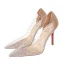 Transparent Sexy Nude Abend Strass Pumps 2020 10 cm Stilettos Spitzschuh Pumps
