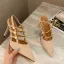 Chic / Beautiful Black Street Wear Suede Womens Sandals 2020 9 cm Stiletto Heels Pointed Toe Sandals