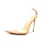 Sexy Transparent Nude Cocktail Party Pumps 2020 Leather 12 cm Stiletto Heels Pointed Toe Pumps