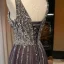 Chic / Beautiful Purple Prom Dresses 2021 A-Line / Princess V-Neck Beading Sequins Sleeveless Backless Floor-Length / Long Prom Formal Dresses