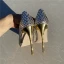 Scintillantes Doré Paillettes Soirée Tresser Escarpins 2020 12 cm Talons Aiguilles À Bout Pointu Escarpins