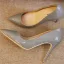 Mooie / Prachtige Grijs Kantoor OL Leer Pumps 2020 Lakleer 10 cm Naaldhakken / Stiletto Pumps Spitse Neus