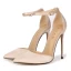 Schöne Schwarz Büro OL Satin Sandalen Damen 2020 Knöchelriemen 12 cm Stilettos Spitzschuh Sandaletten