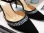 Chic / Beautiful Black Street Wear Womens Sandals 2020 Ankle Strap Rhinestone 9 cm Stiletto Heels Pointed Toe Sandals