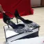 Schöne Schwarz Cocktail Strass Sandalen Damen 2020 Leder Knöchelriemen 9 cm Stilettos Spitzschuh Sandaletten
