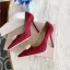 Eleganta Mocka Pärla Hall Pumps 2020 10 cm Stilettklackar Spetsiga Pumps