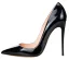 Snygga / Fina Burgundy Kontors OL Pumps 2020 Lackläder 12 cm Stilettklackar Spetsiga Pumps