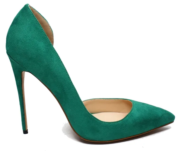 Simple Bleu Roi Bureau OL Chaussures Femmes 2020 12 cm Talons Aiguilles À Bout Pointu Talons