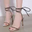 Sexy Black Evening Party Laser Womens Sandals 2020 Ankle Strap 11 cm Stiletto Heels Open / Peep Toe Sandals