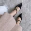 Chic / Beautiful Black Cocktail Party Leather Womens Shoes 2020 Rhinestone 9 cm Stiletto Heels Pointed Toe Heels