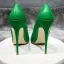 Schöne Grün Strassenmode Pumps 2020 12 cm Stilettos Spitzschuh Pumps