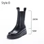 Fashion Chic / Beautiful Black Street Wear Leather Round Toe Womens Boots 2020