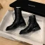 Fashion Fall Black Street Wear Flat Womens Boots 2020 Round Toe Ankle Boots
