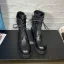 Fashion Fall Black Street Wear Leather Ankle Womens Boots 2020 Round Toe Flat Boots