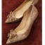 Charmant Champagner Kristall Brautschuhe 2020 Leder Strass Pailletten 10 cm Stilettos Spitzschuh Hochzeit Pumps