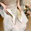Elegant Red Satin Prom Pumps 2020 Pearl 8 cm Stiletto Heels Pointed Toe Pumps