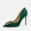 Chic / Beautiful Black Office OL Rhinestone Pumps 2020 Leather 10 cm Stiletto Heels Pointed Toe Pumps