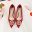 Chinese style Champagne Wedding Shoes 2020 Leather Pearl Rhinestone 9 cm Stiletto Heels Pointed Toe Wedding Pumps