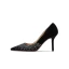 Chic / Belle Noire Soirée Escarpins 2020 Faux Diamant 8 cm Talons Aiguilles À Bout Pointu Escarpins