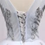 Chic / Beautiful Grey Sky Blue Party Dresses 2018 A-Line / Princess Beading Crystal Pearl Appliques V-Neck Backless Sleeveless Short Formal Dresses