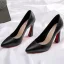 Enkel Svart Kontor OL Spisse Pumps 2020 9 cm Stiletthæler Pumps