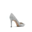 Sparkly Silver Glitter Rhinestone Sequins Wedding Shoes 2021 Leather 8 cm Stiletto Heels Pointed Toe Wedding Pumps High Heels