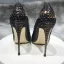 Vintage / Retro Black Street Wear Snakeskin Print Pumps 2020 12 cm Stiletto Heels Pointed Toe Pumps