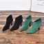 Modest / Simple Black Street Wear Ankle Suede Womens Boots 2020 Leather 6 cm Stiletto Heels Pointed Toe Boots