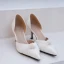 Elegant White Pearl Wedding Shoes 2020 Leather 7 cm Stiletto Heels Pointed Toe Wedding Heels