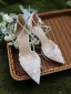 Elegante Weiß Brautschuhe 2020 Knöchelriemen Applikationen 6 cm Stilettos Spitzschuh Hochzeit High Heels
