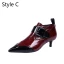 Simple Noire Désinvolte Bottines Bottes Femme 2020 Cuir 3 cm Talons Aiguilles Talon Bas À Bout Pointu Bottes