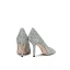 Glittrande Silver Paljetter Brudskor 2021 Läder 8 cm Stilettklackar Spetsiga Bröllop Pumps Högklackade